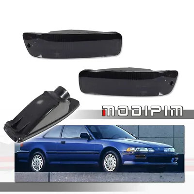 Smoke Front Bumper Turn Signal Lights For 92-93 Acura Integra RS / GS / LS / GSR • $29.99