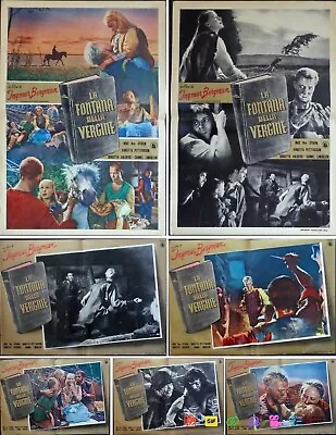 VIRGIN SPRING Italian Fotobusta Movie Poster X16 INGMAR BERGMAN 1960 • $750