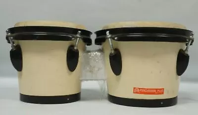 Percussion Plus Drum Percussion Set Handheld Double Tom 8 Inch 7 Inch Wooden • $94.20