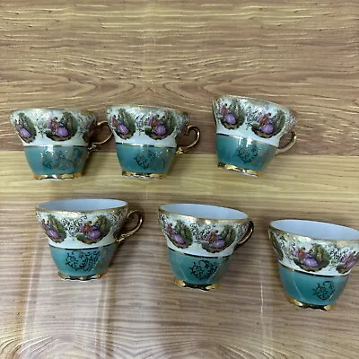 Japanese Mini Tea Cups X6 Set Decorative  • £15