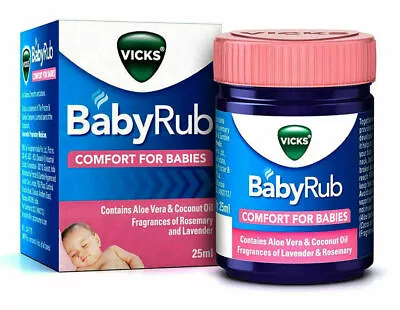 VICKS BabyRub Baby Rub Soothing Comfort For Babies Ayurvedic Proprietary 50gm • $9.99