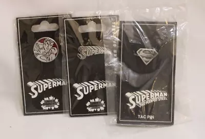 1993 Superman Man Of Steel Lapel Pin Lot Of 3 DC Superpowers Collection New • $22.99