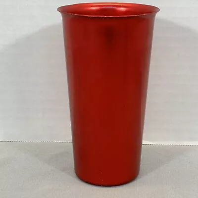 Vintage 1950s FLAMINGO By NASCO Italy Red Aluminum Drinking Tumbler • $7