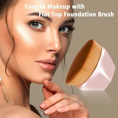 Pink Kabuki Brush In Case Travel And Everyday Use Smooth Foundation Application • $8.80