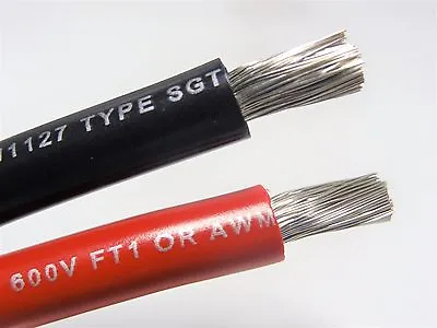 4 Awg Gauge Black & Red Marine Tinned Battery Cable Boat Wire Usa 20' Ea =40' • $97.94