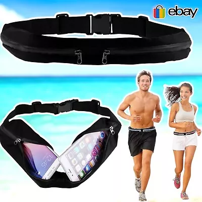 Jogging Running Belt Waist Bag Phone Mobile Bum Holder Sports Travel Waterproof • £3.70