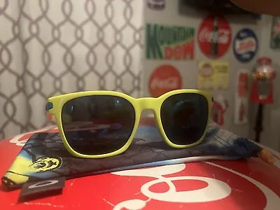 Oakley Garage Rock Fathom Neon Yellow Ice Iridium OO9175-14 Blue Red Icons • $105