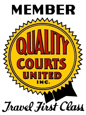 Quality Courts Inn United Motel Theme New Metal Sign: 12 X 16 - Free Shipping • $33.88