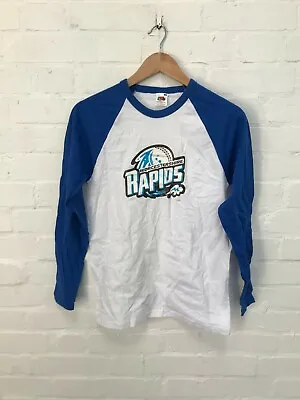 £6.99 • Buy Worcestershire Rapids Cricket Fruit Loom Men's LS T-Shirt - White/Blue - New
