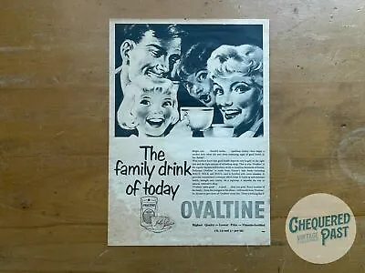 Vintage 1940's OVALTINE Health Drink Advertisement Confectionary Kitchen • $25