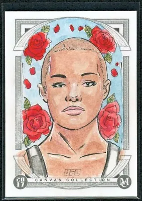 2017 TOPPS UFC MUSEUM COLLECTION Rose Namajunas Sketch 1/1!! Canvas Original • $599.99