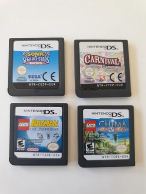 Nintendo DS Four Games Carts Only  LEGO Batman Chima Sony Carnival • $20