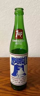 Liberty Bell Bicentennial 1776  1976 Vintage 7 Up Soda Bottle • $14.90