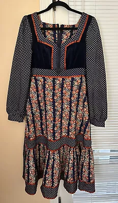 Gunne Sax Jessica Dress Women's Cottagecore Romantic Rose Prairie 70's • $700