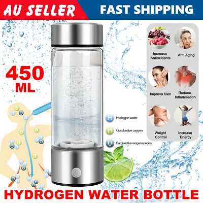 Hydrogen Water Bottle Rich Alkaline Ionizer Generator Inhalation Cup H2O Maker • $39.85