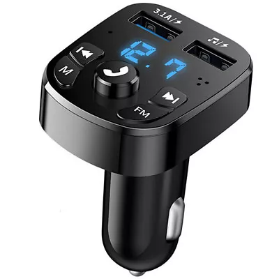 Wireless Car Bluetooth Handsfree FM Transmitter MP3 Player Dual USB Charger Kit  • $12.50