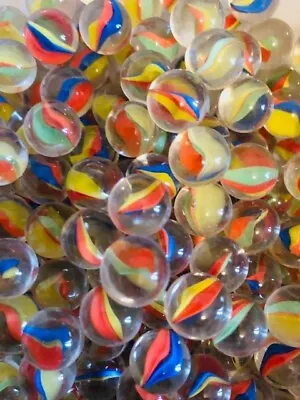 Marbles 50 X  CAT EYE  Peewee 12mm Classic Traditional Children's Game/Collector • £5