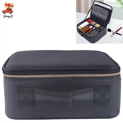 Cosmetic Jewelry Organizer Storage Box Black With Mirror Handle Design New  • $23.75