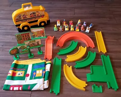 Sesame Street - 13 Die Cast Cars + Carrying Case + Accessories Track And Mat • $80