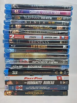 Lot Of NEW BLU-RAY To Pick From You Pick You Choose Your Movies+ BUNDLE SHIPPING • $3.89