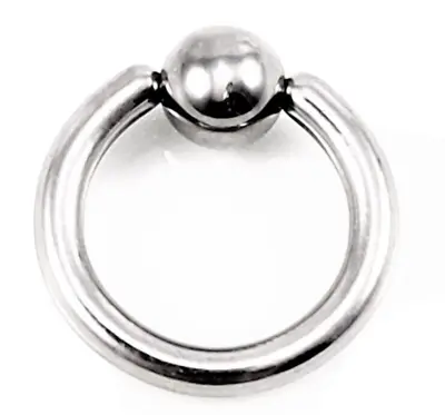 5x Silver Steel Ball Closure Ring Captive Bead BCR 1.6mm(14g)*9mm*5mm • £6.99