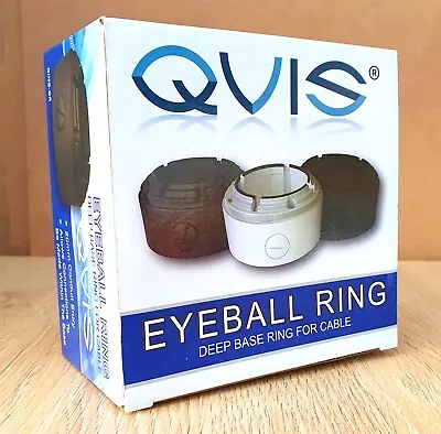 BNB CCTV QVIS OYN-X RING DEEP BASE FOR EYEBALL / DOME CAMERA (white) • £6.99