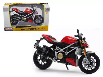 Maisto MA31197 Ducati Mod Streetfighter S Red 1/12 Diecast Motorcycle Model • $25.99