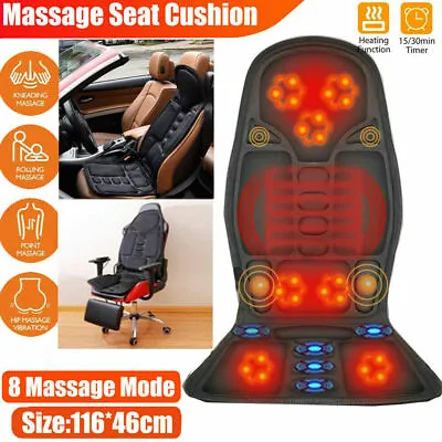 £30.99 • Buy Full Body Back Seat Massager Cushion 8 Model Massage Pad Mat Chair For Home Car