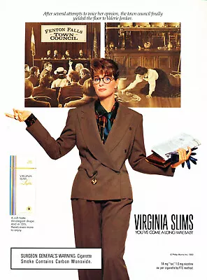 Virginia Slims Cigarette Ad #34 Rare 1990 Vintage Oop • $10.99