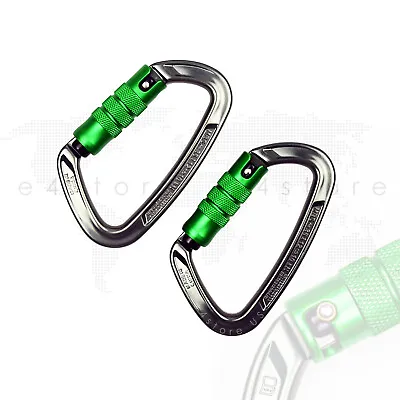 2pcs Triact-lock Climbing Carabiner 35KN Arborist Tree Care Rigging Rescue Clip • $80.98