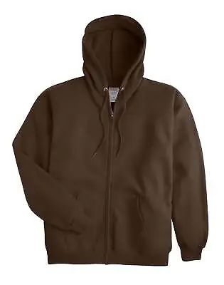 Hanes Full-Zip Hoodie Sweatshirt Ultimate Men's Heavyweight Hood Fleece Sz S-3XL • $21