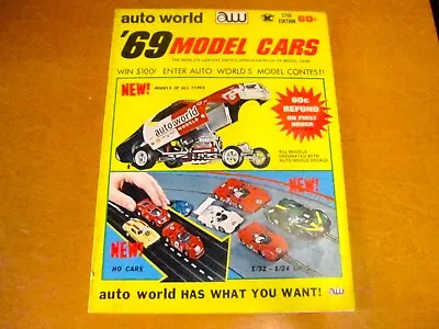 1969 Auto World Catalog 17th Edition Model Cars Slot Cars Etc. Vintage Catalog • $70