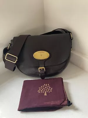 Vintage Mulberry Choc Brown Natural Leather Bonnie Shoulder Crossbody + Dust Bag • £279
