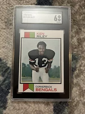 1973 Topps #171 Ken Riley Bengals RC SGC-6 EX-NM Graded Vintage Combined Ship • $10.52