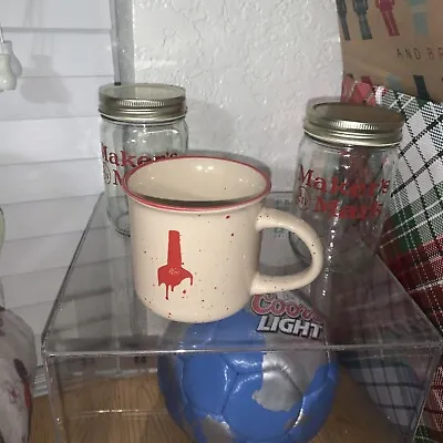 Makers Mark Glass Jars And Coffee Mug • $15