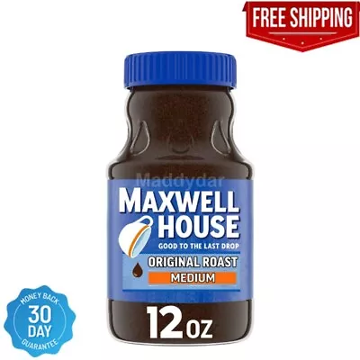 Maxwell House The Original Roast Instant Coffee 12 Oz Maxwell Coffee Free • $29.43