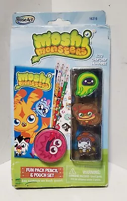 New Rose Art Moshi Monsters Fun Pack Pencil & Pouch Set Ecto Chop Chop Humphrey • $9.99