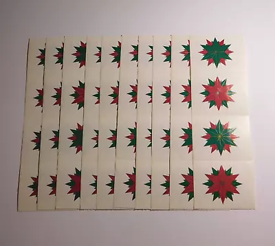 Mrs. Grossman's Lot Of 10 Strips Christmas Stars  1994 Vintage Stickers RARE HTF • $21.99