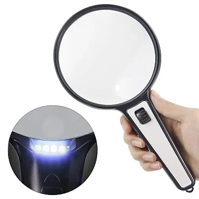 	Magnifying Glass With Light 10X 20X High Magnification Large Handheld	 • $15.23