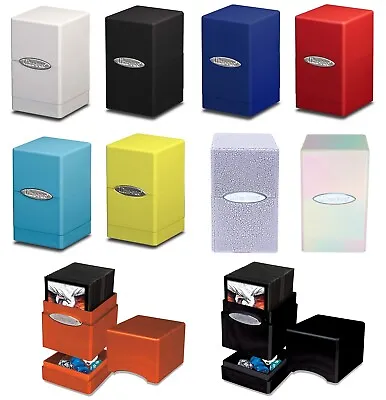 Ultra PRO Satin Tower Deck Box Storage Holder Standard Cards 100+ • $32.50