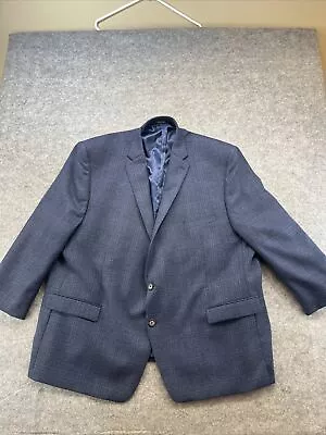 Lauren Ralph Lauren Mens Sport Coat 56R Blazer Jacket Blue Black Window Pane • $41