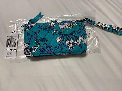 Vera Bradley  RFID Smartphone Wristlet  Peacock Garden  NEW • $29.99