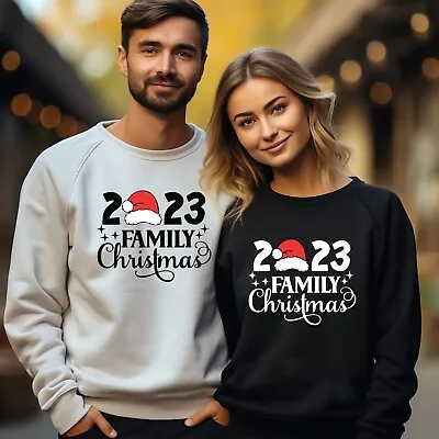 MERRY CHRISTMAS Santa Custom Christmas Unisex Gift Family 2023 • £14.99