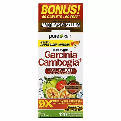 $14.50 • Buy Garcinia Cambogia+, 120 Easy-to-Swallow Veggie Caplets