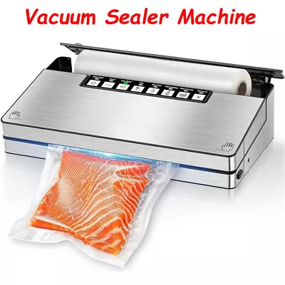 Vacuum Sealer Machine Stainless Steel Vacuum Food Sealer Automatic With Seal Bag • $20.99