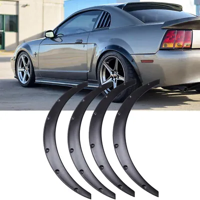 For Ford Mustang 4th Fender Flares Flexible Wide Body Kit Wheel Arches 3.5  90mm • $69.35
