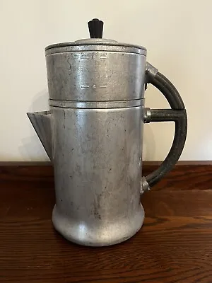 Vintage Collectible WEAR-EVER 956 Drip Coffee Maker ALUMINUM 2-6 Cup Art Deco • $10