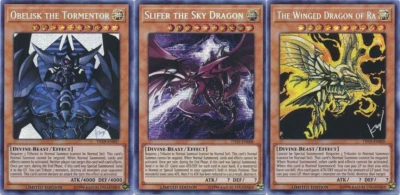 $24.95 • Buy Yugioh | Egyptian God 3 Card Set - Secret Rare TN19-EN007-9 - 2019 Mega Tins NM