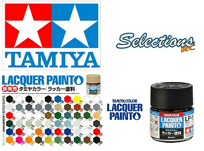 Tamiya Lacquer Paint 10ml LP Paints Screw Top Glass Jar SALE REDUCED TO CLEAR • £3.25