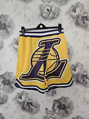 Ultra Game NBA L Angeles Lakers Men's Medium  Shorts X2 Pairs Yellow/black  • £25
